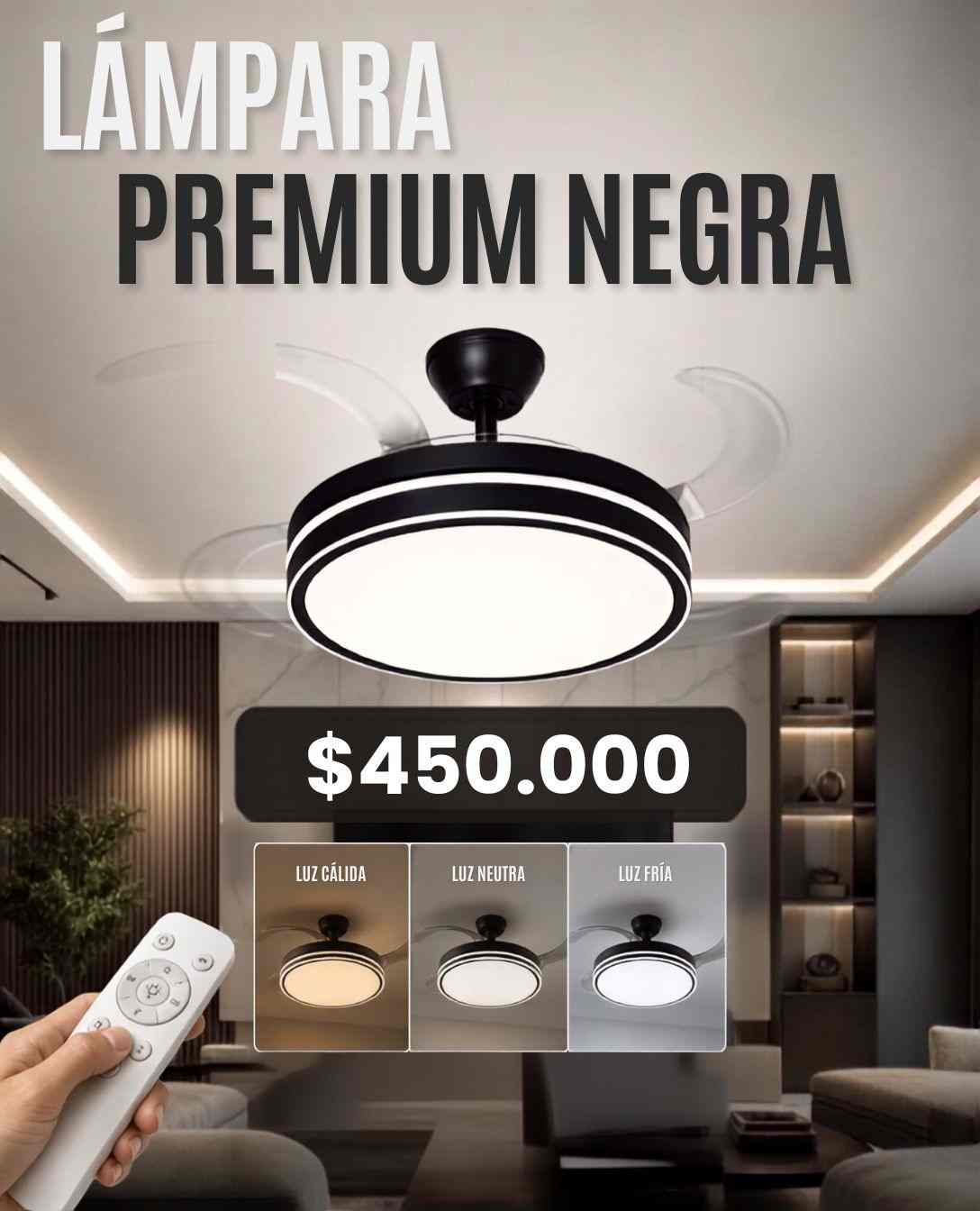 Lámpara Abanico Premium de Techo