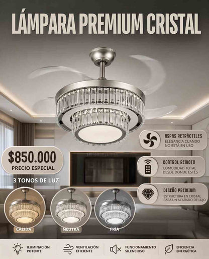 Lámpara Abanico Premium de Techo