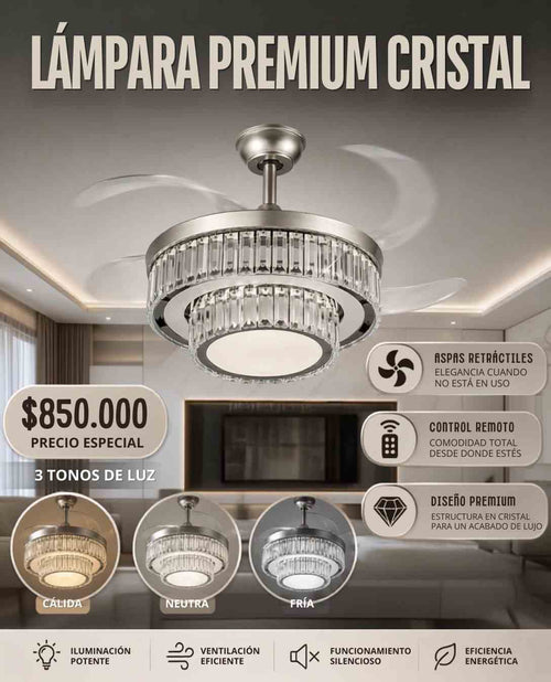 Lámpara Abanico Premium de Techo