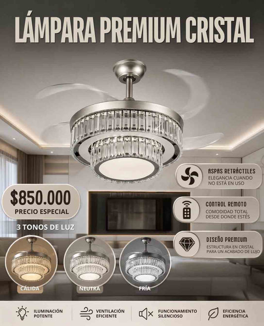 Lámpara Abanico Premium de Techo